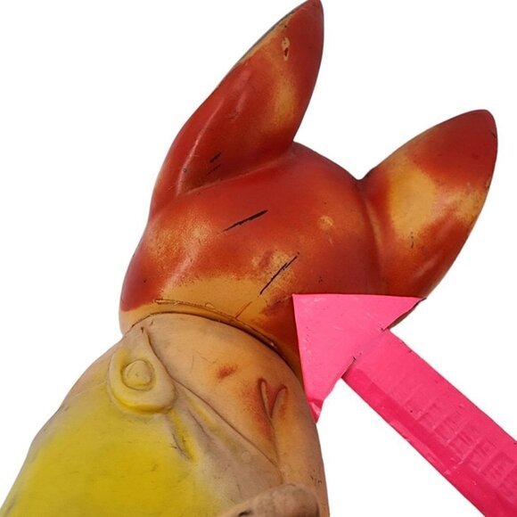 Vintage Tom and Jerry Squeaky Jerry Mouse 9" Kitschy Toy 1960s - Picture 10 of 11